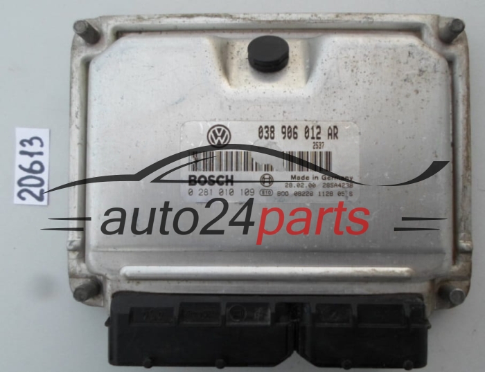 KOMPUTER STEROWNIK SILNIKA VW VOLKSWAGEN POLO 1.9 SDI AGD BOSCH 0 281 010 109, 0281010109, 038 906 012 AR, 038906012AR