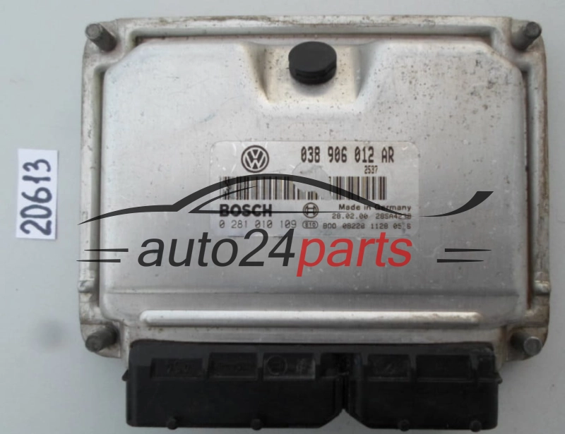 KOMPUTER STEROWNIK SILNIKA VW VOLKSWAGEN POLO 1.9 SDI AGD BOSCH 0 281 010 109, 0281010109, 038 906 012 AR, 038906012AR