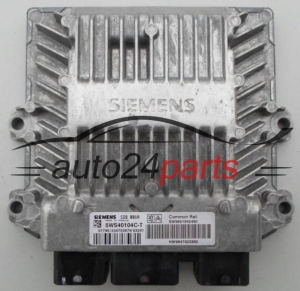 MOTORSTEUERGERÄT ECU STEUERGERÄT CITROEN PEUGEOT 2.0 HDI SIEMENS 5WS40104C-T, 5WS40104CT, SW 9651942480, HW 9647423380, SID801A 