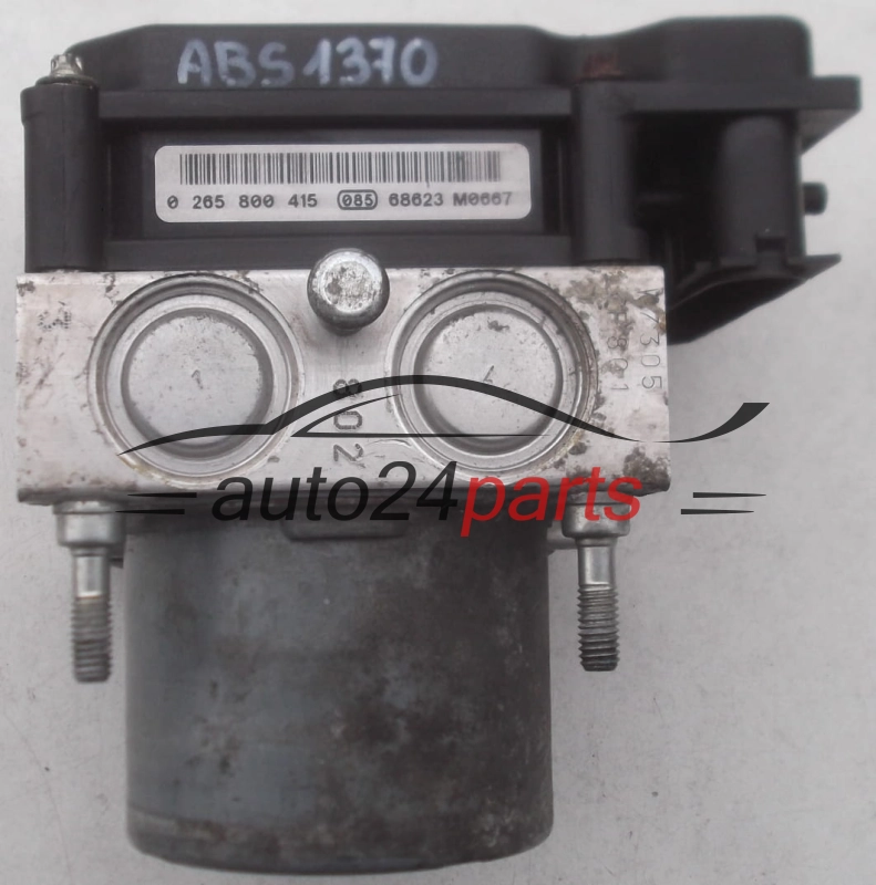 ABS PUMP CITROEN BERLINGO XSARA PICASSO PEUGEOT PARTNER BOSCH 0 265 231 522, 0265231522, 96 607 798 80,  0 265 800 415, 0265800415