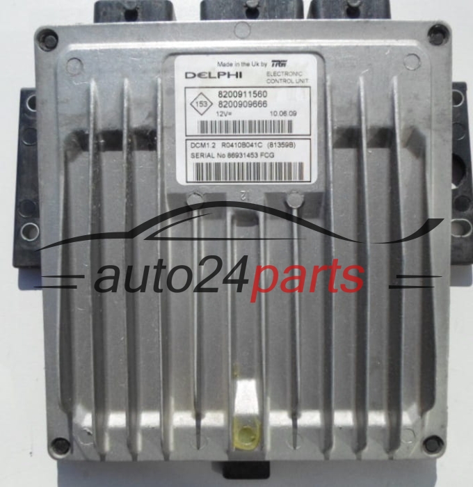 ECU ENGINE CONTROLLER RENAULT KANGOO 1.5 DCI Delphi R0410B041C, 8200911560, 8200909666