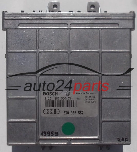 KOMPUTER STEROWNIK SILNIKA AUDI A4, B5 1.8 T, BOSCH 0 261 203 550/551, 0261203550/551, 8D0 907 557, 8D0907557