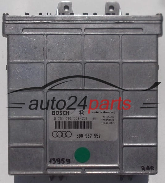 KOMPUTER STEROWNIK SILNIKA AUDI A4, B5 1.8 T, BOSCH 0 261 203 550/551, 0261203550/551, 8D0 907 557, 8D0907557