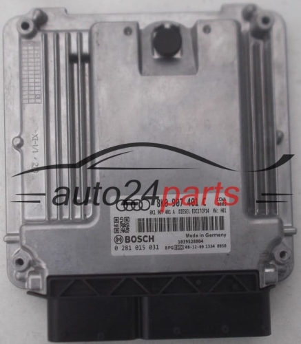 CENTRALINA DO MOTORE AUDI A4 A5 3.0 TDI BOSCH 0 281 015 031, 0281015031, 8K0 907 401 C, 8K0907401C, 8K1 907 401 A, 8K1907401A, EDC17CP14 
