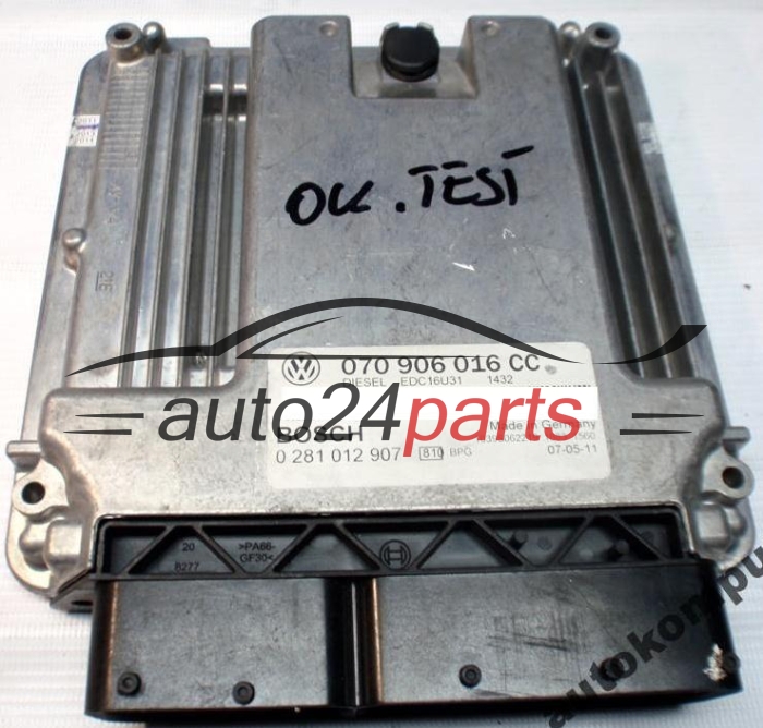 CENTRALINA DO MOTORE VW VOLKSWAGEN T5 2.5 TDI BOSCH 0 281 012 907
