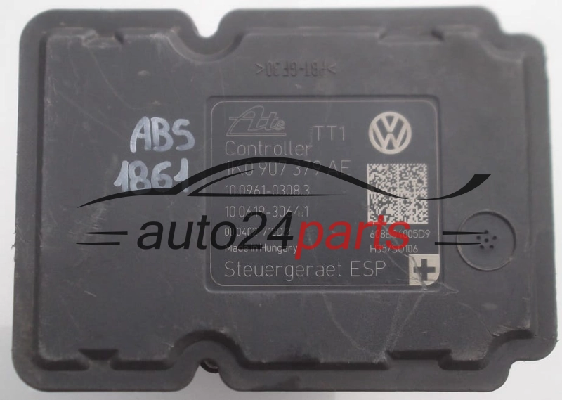 ABS CENTRALINA POMPA VOLKSWAGEN 1K0 614 517 BE,  ATE 10.0212-0221.4,  1K0 907 379 AE, 10.0961-0308.3