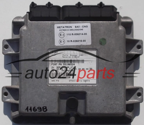 MOTORSTEUERGERÄT ECU STEUERGERAT FIAT DOBLO PUNTO 55196524, 4100107, 6A0 3B0 00 A7, 6A03B000A7, METATRON 6A0 CNG, 6A0CNG 